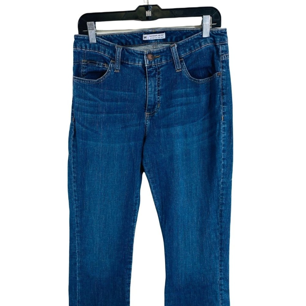 Lee Slender Secret Women's Jeans Size 12 Petite Stretch Medium Wash